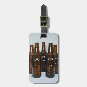 Happy Beer Bottles Luggage Tag