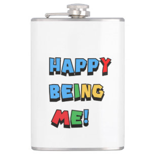 Happy Being Me Flask