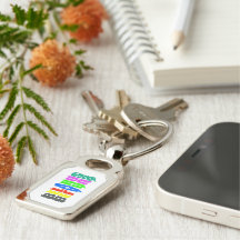Happy Belarus Colourful Letters Keychain