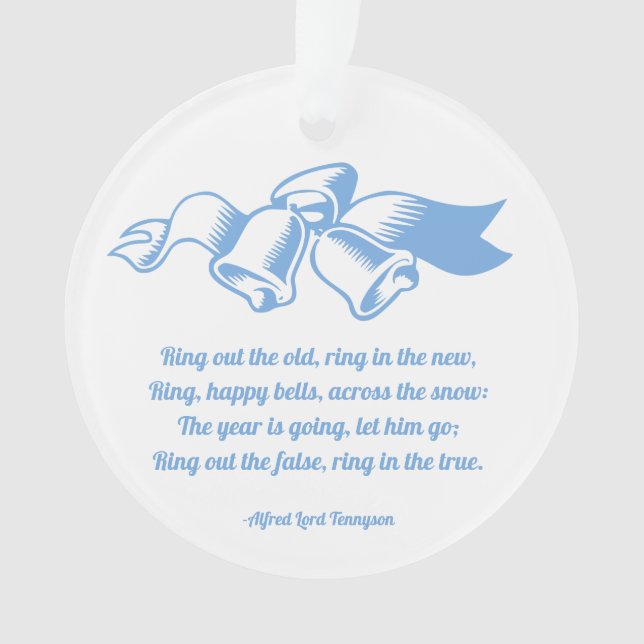Happy Bells, Ring in the New Year Ornament (Front)