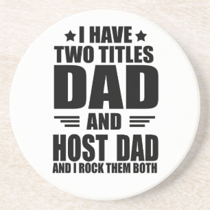 Happy best fathers day gift ideas good host dad coaster