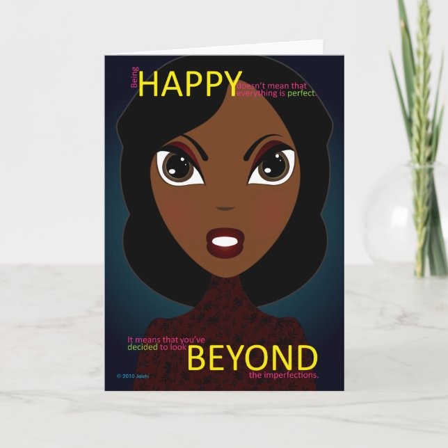 Happy Beyond Greeting Card (Front)