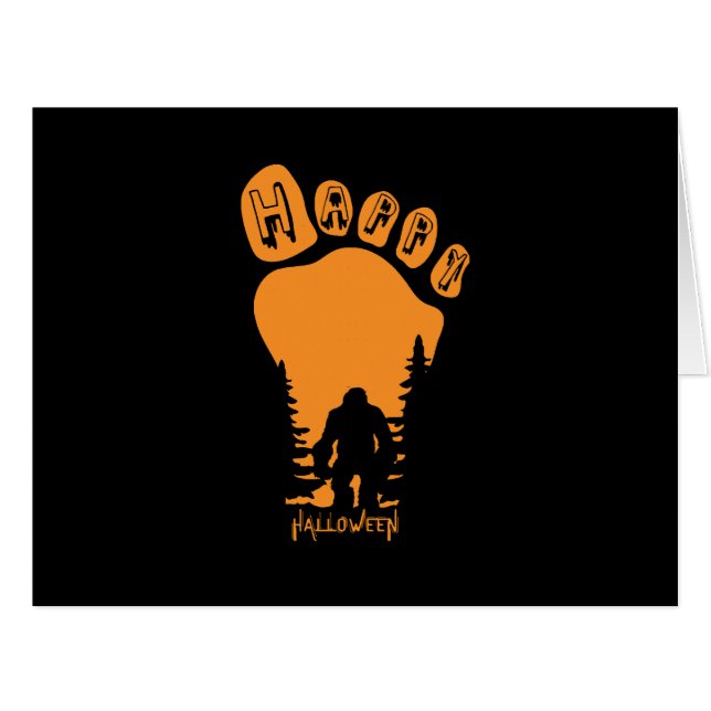 Happy Big Foot Halloween (Front Horizontal)