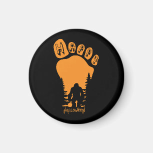 Happy Big Foot Halloween Magnet