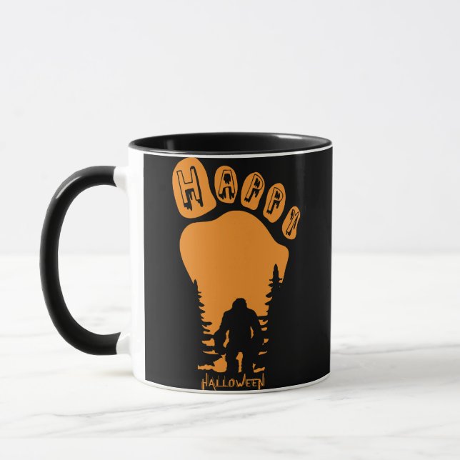 Happy Big Foot Halloween Mug (Left)