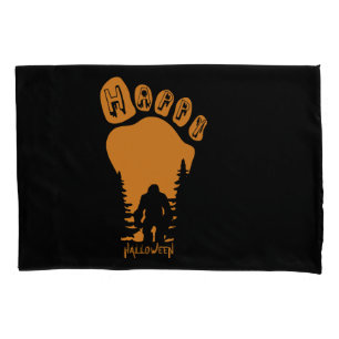 Happy Big Foot Halloween Pillowcase