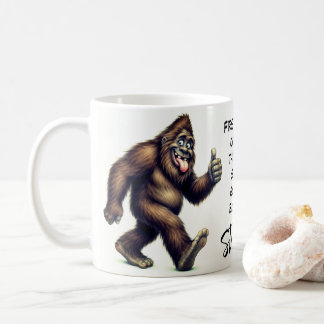 Happy Bigfoot Sasquatch Breakfast Coffee Mug