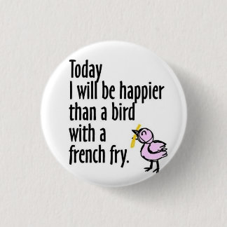 Happy Bird 1 Inch Round Button