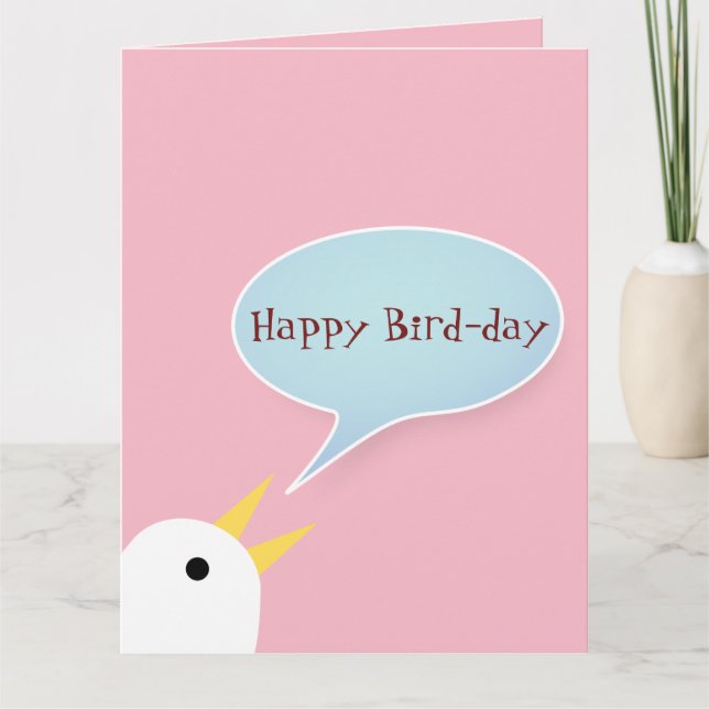 Happy Bird day Card (Front)