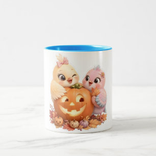 Happy Bird Friends Halloween Mug