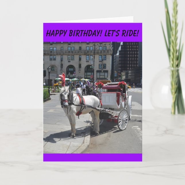 Happy Birhday!Let's Ride! Card (Front)