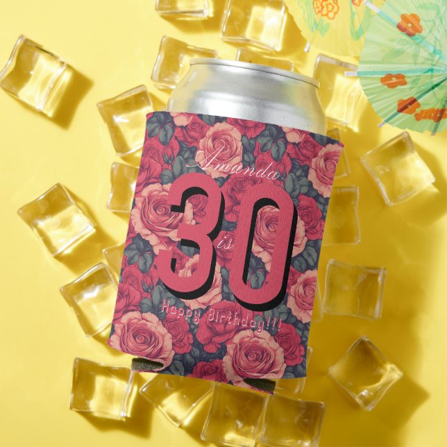 Happy Birhday Napkin Can Cooler (In Situ Summer)