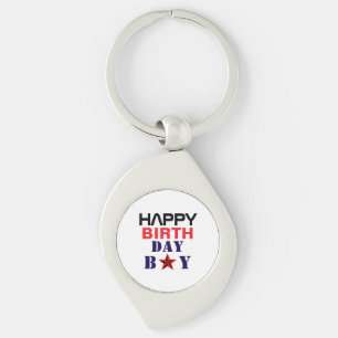 Happy Birth Day BoY Keychain
