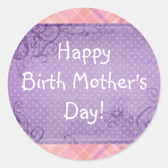 Happy Birth Mother's Day sticker (Front)