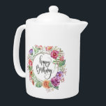 happy Birthday<br><div class="desc">happy Birthday teapotHome > Cooking > Paintings,  Jars and Water Bottles > Teapots</div>