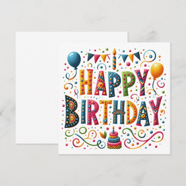 Happy Birthday (Front/Back)