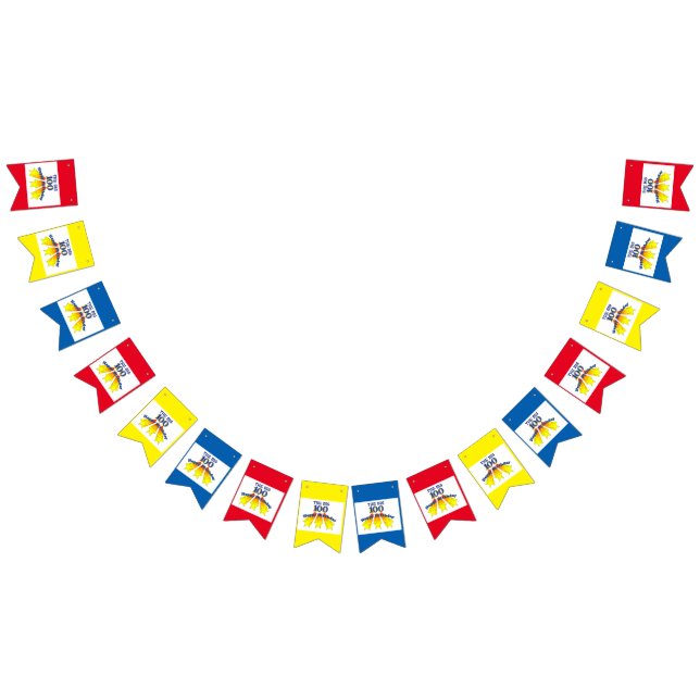 Happy Birthday 100 Bunting Flags (All)