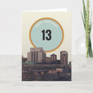 Happy Birthday 13 Years Old Card