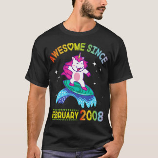 Happy Birthday 13 Years Old To Me You Unicorn Surf T-Shirt