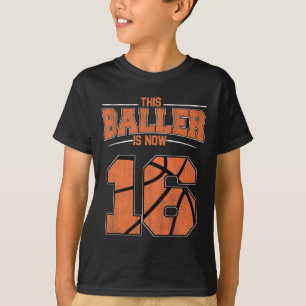 Happy Birthday 16 Year Old Bysketbyll Boys Sixteen T-Shirt