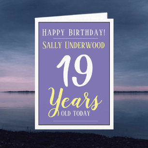 Happy Birthday 19 Years Old Card