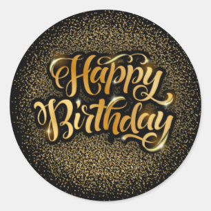 Happy Birthday 1½ inch Round Stickers sheet of 20