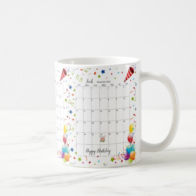 Happy Birthday 2022 December Mug (Right)