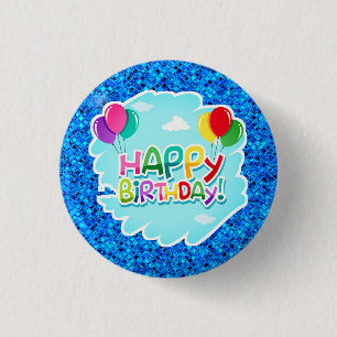 Happy Birthday!-23769 1 Inch Round Button