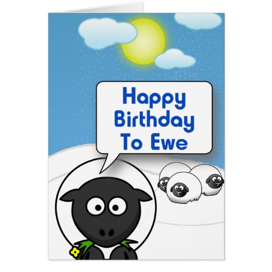 Happy Birthday 2 Ewe Card
