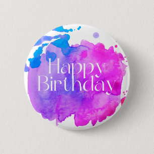 Happy Birthday 2 Inch Round Button
