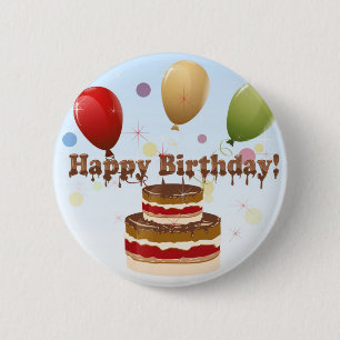 Happy birthday 2 inch round button