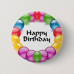 Happy Birthday 2 Inch Round Button