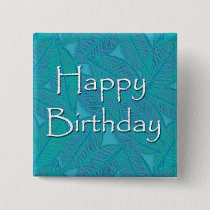 Happy Birthday 2 Inch Square Button
