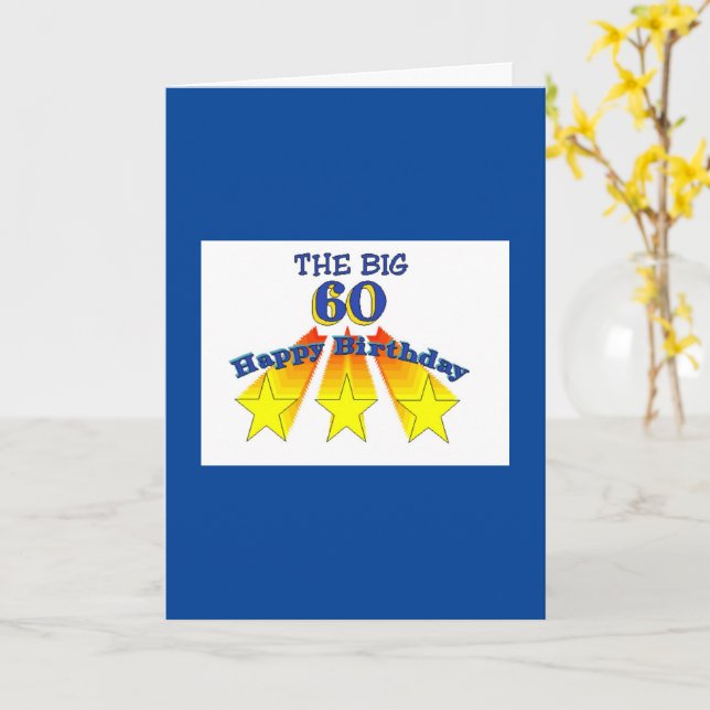 Happy Birthday 60 Christian Card (Yellow Flower)