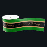Happy Birthday & 70 Celebration, Aniversary Event Grosgrain Ribbon<br><div class="desc">Ribbon (Gifts): Celebration,  Aniversary,  Happy Birthday event & number 70 - easily customise text and number for the special occasion.</div>