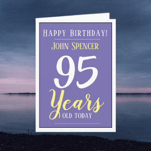 Happy Birthday 95 Years Old Card