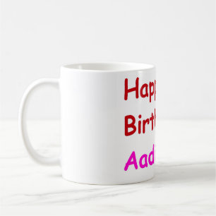 Happy Birthday Aadi Coffee Mug