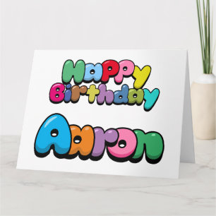 Happy Birthday Aaron Card