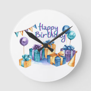 Happy Birthday Acrylic Wall Clock