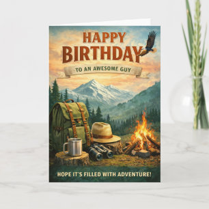 Happy Birthday - Adventurer Card