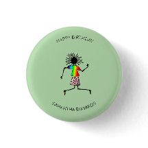 Happy Birthday, African Art Cute Happy Dancer 