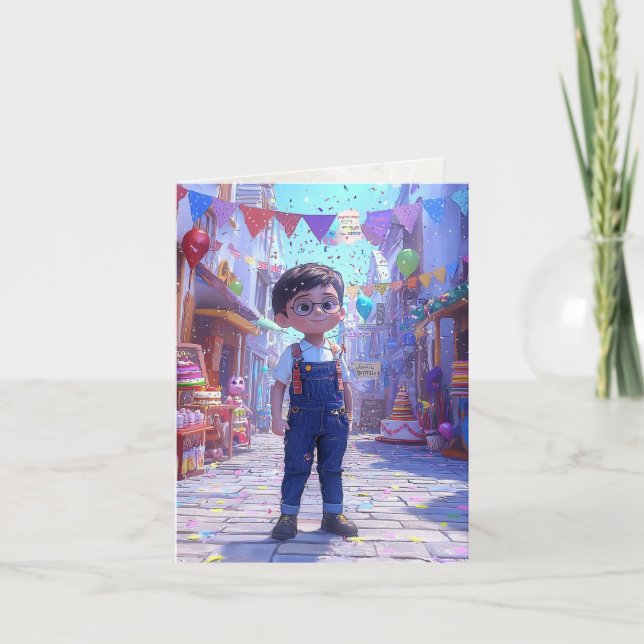 "Happy Birthday" Ai Greeting Card (Front)