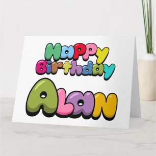 Happy Birthday Alan Card