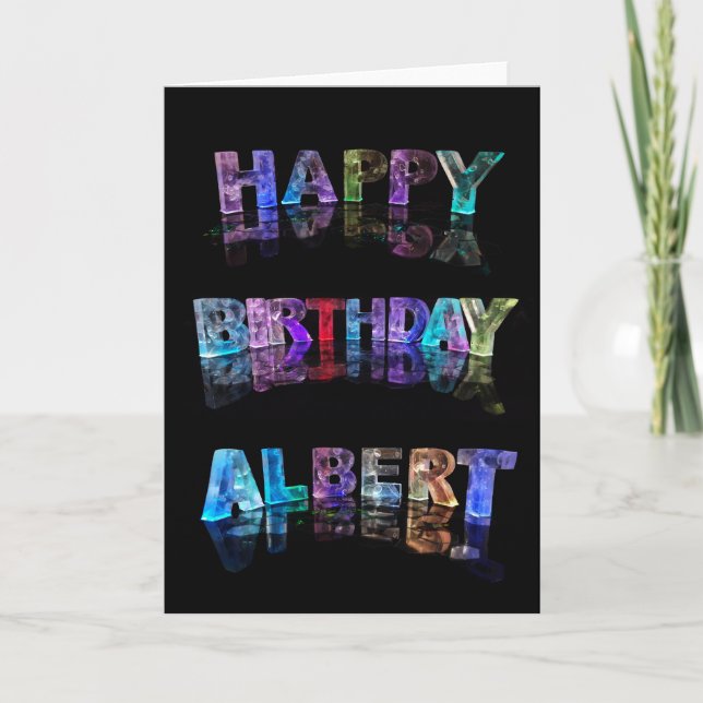 Happy Birthday Albert Card (Front)