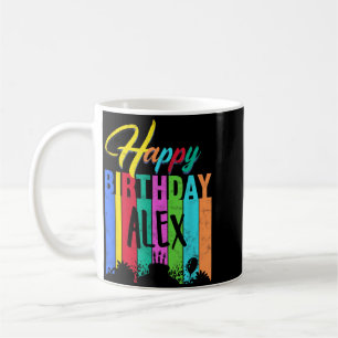 Happy Birthday Alex Personalized Name Gift Custom Coffee Mug