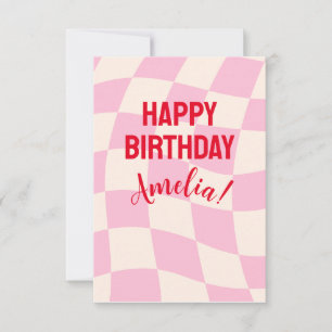 Happy Birthday Amelia Custom Name Personalized  Card