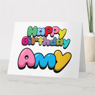Happy Birthday Amy Card