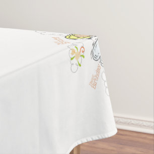 Happy Birthday Angel Tablecloth 