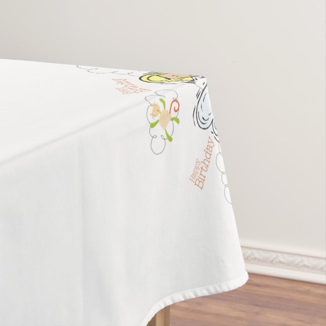 Happy Birthday Angel Tablecloth  (In Situ)
