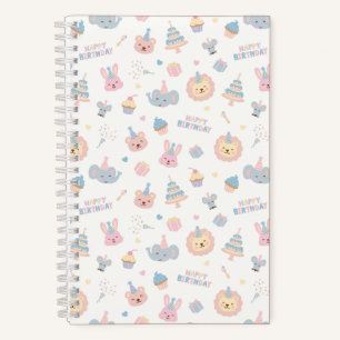 Happy Birthday Animals Notebook